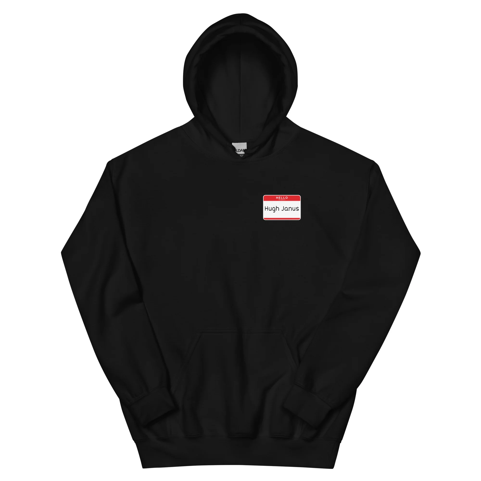 Hugh Janus Name Tag Hoodie - Image 5