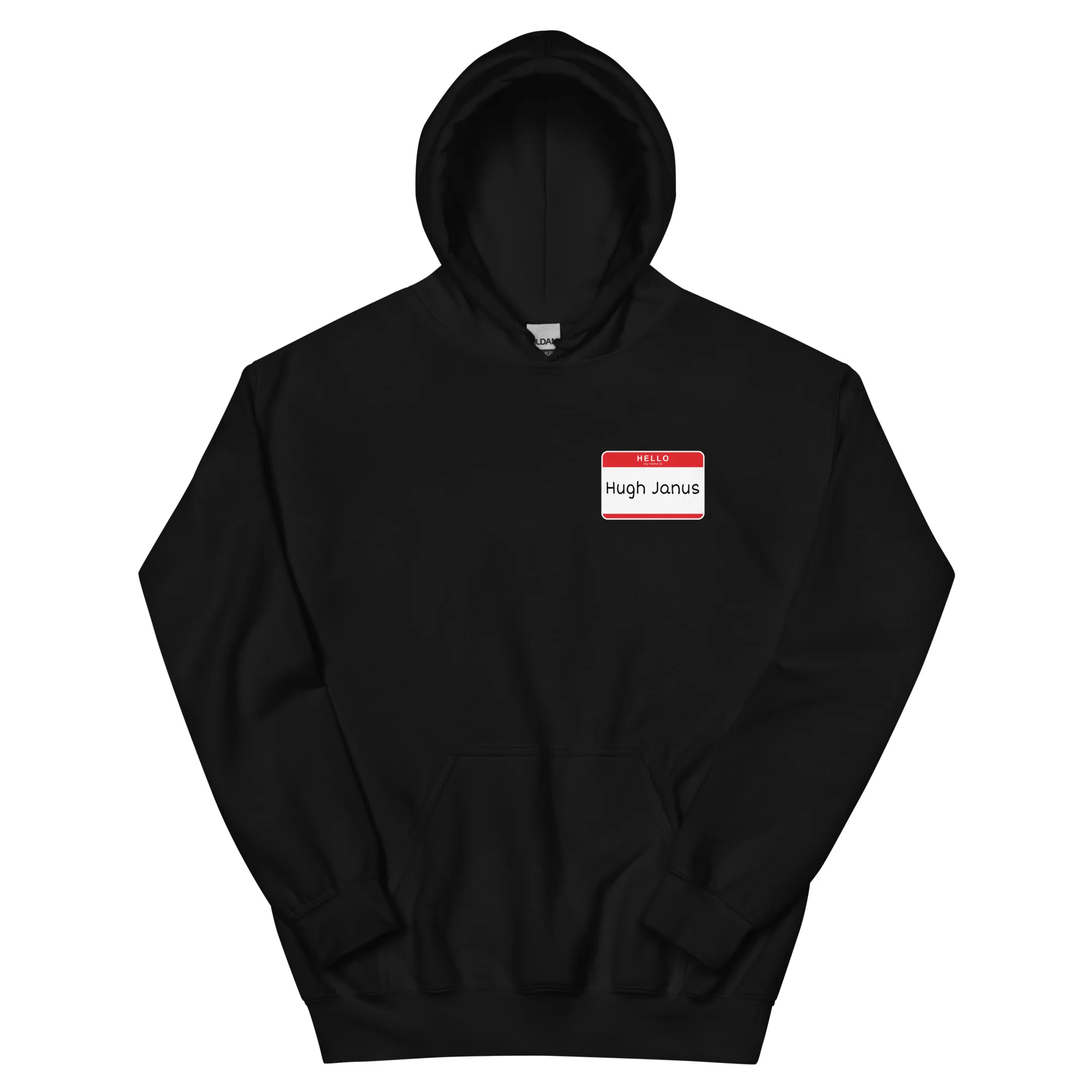 Hugh Janus Name Tag Hoodie - Image 5